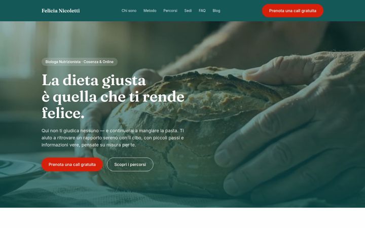 Screenshot of felicianicoletti.it
