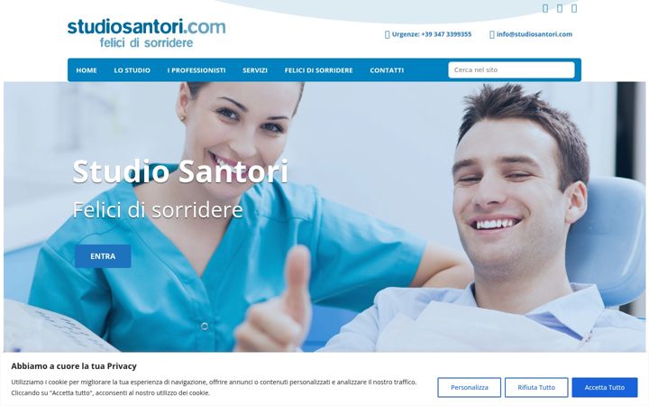 Screenshot of felicidisorridere.com