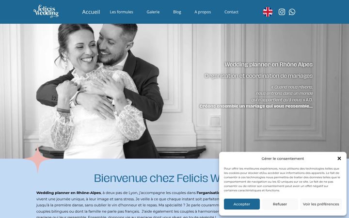 Screenshot of felicis-wedding.com