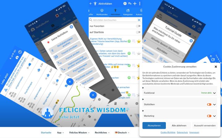 Screenshot of felicitas-wisdom.com