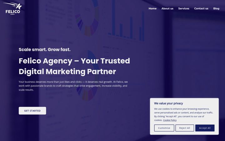 Screenshot of felicoagency.com