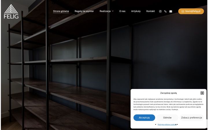 Screenshot of felig.pl