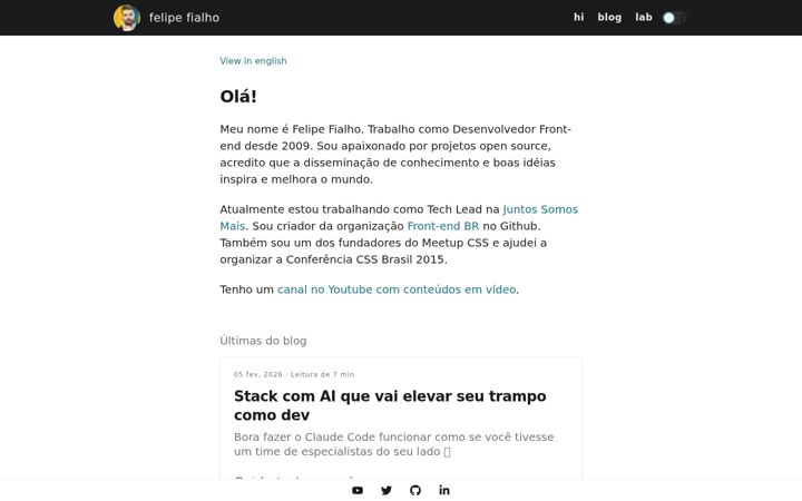 Screenshot of felipefialho.com