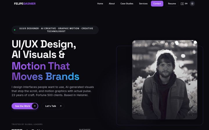 Screenshot of felipegasnier.com
