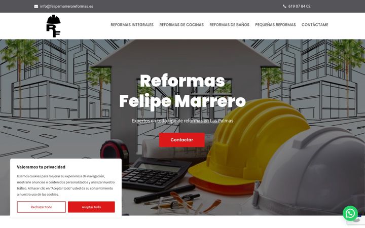 Screenshot of felipemarreroreformas.es