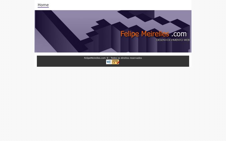 Screenshot of felipemeirelles.com