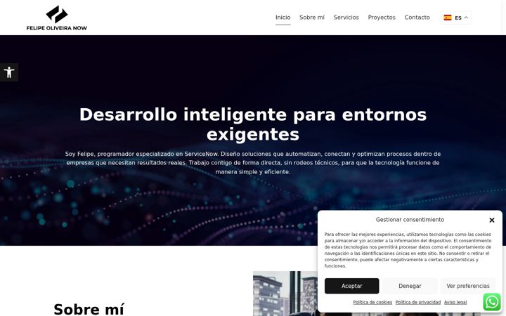 Screenshot of felipeoliveira-now.com