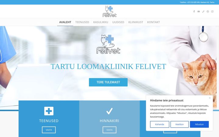 Screenshot of felivet.ee