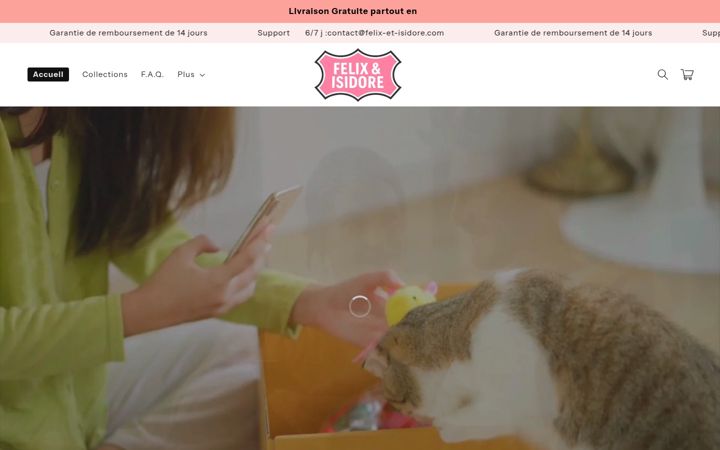 Screenshot of felix-et-isidore.com