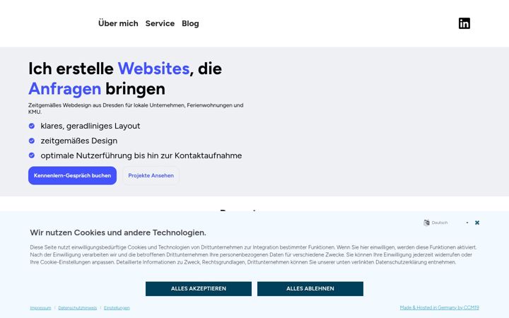 Screenshot of felix-gloeckner.de