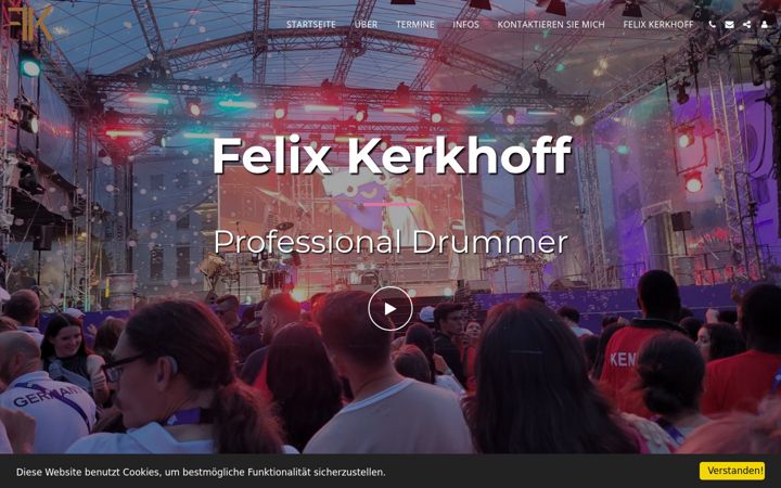 Screenshot von felix-kerkhoff.de