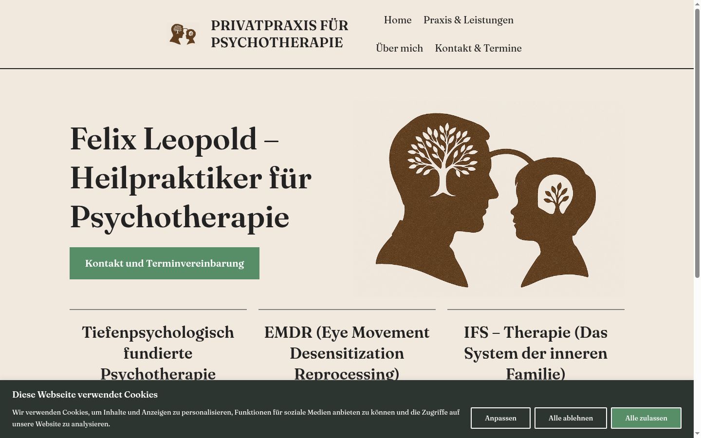 Screenshot tal-banner tal-kunsens muri qabel kwalunkwe interazzjoni