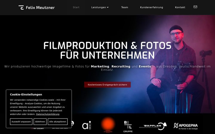 Screenshot of felix-meutzner.de