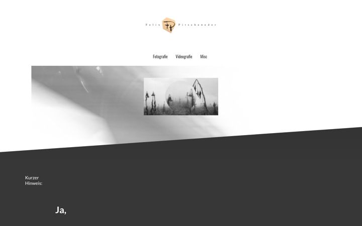 Screenshot of felix-pitscheneder.de