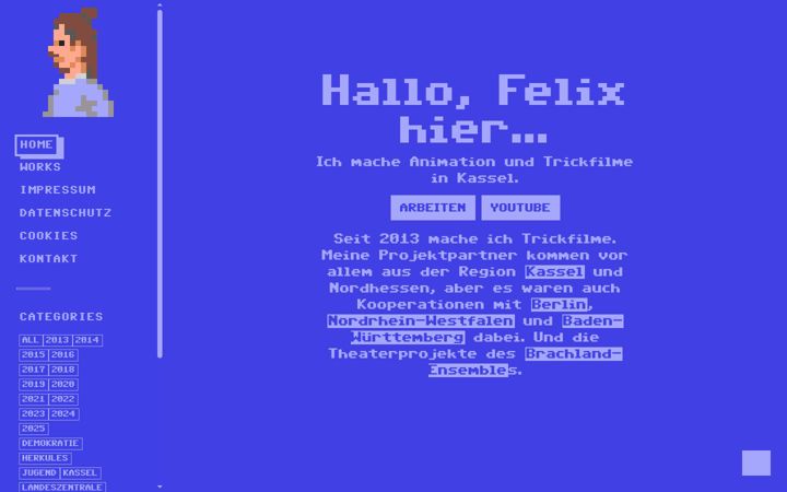 Screenshot of felix-trickfilm.de