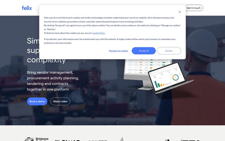 Screenshot of felix.net