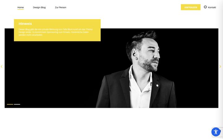 Screenshot of felixblum.com