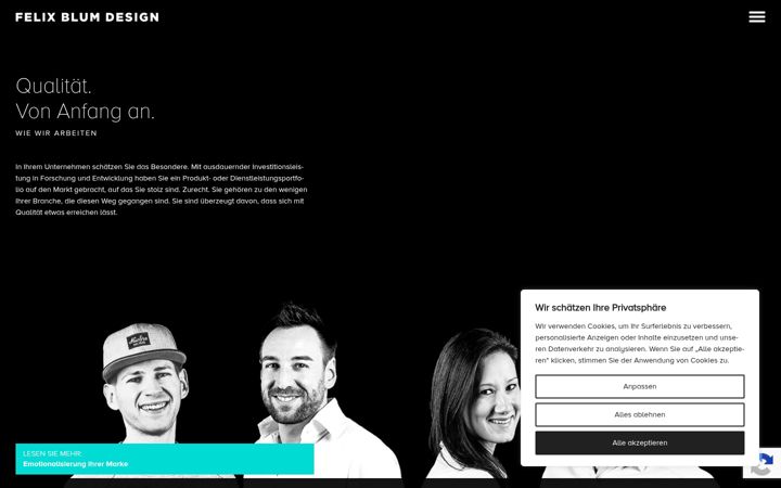 Screenshot of felixblum.de
