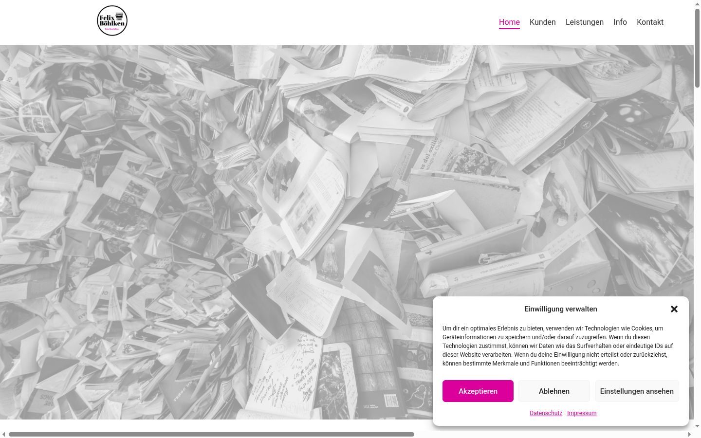 Capture d'écran de la bannière de consentement affichée avant toute interaction