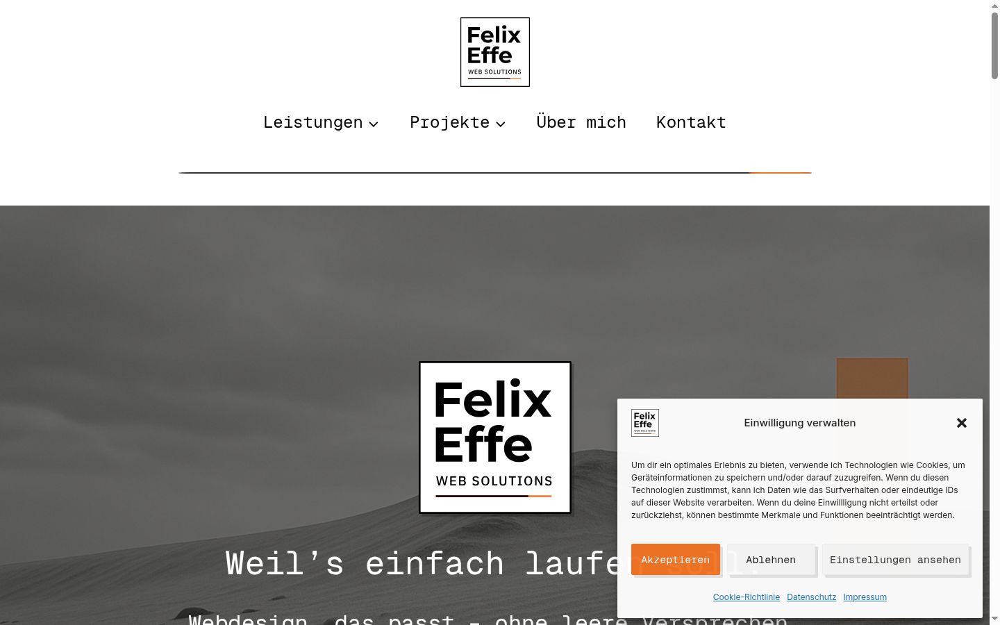 Screenshot tal-banner tal-kunsens muri qabel kwalunkwe interazzjoni