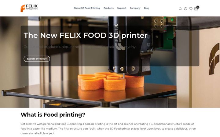 Screenshot of felixfood.nl
