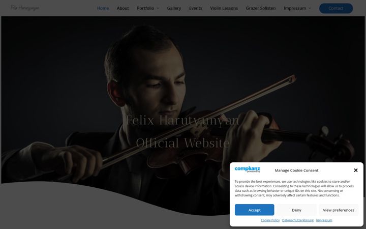 Screenshot of felixharutyunyan.com