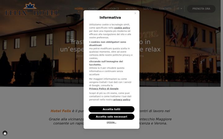 Screenshot of felixhotel.eu