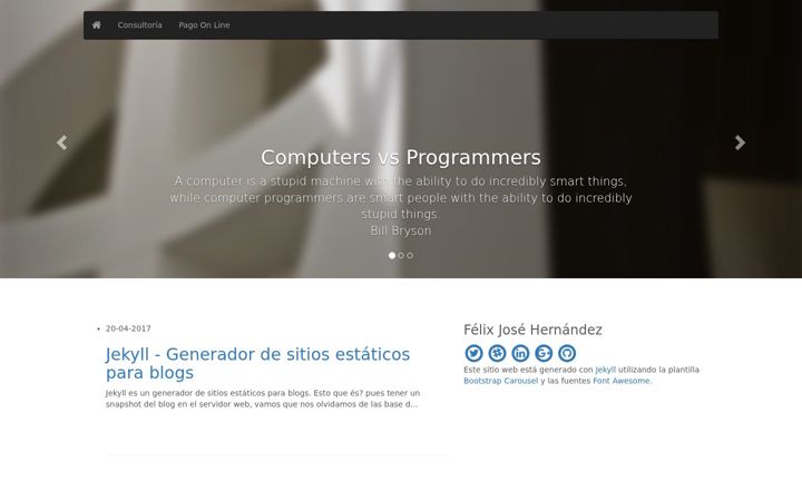 Screenshot of felixjosehernandez.es
