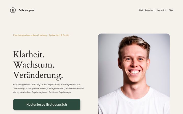 Screenshot of felixkappen.com
