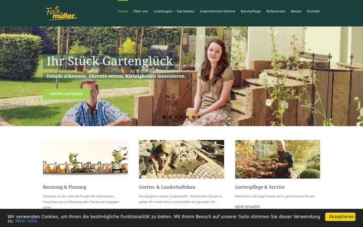 Screenshot of felixmueller-gartenbau.de