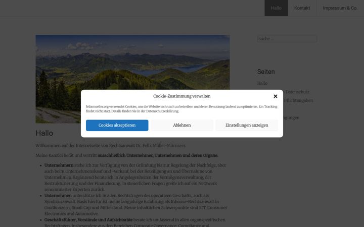 Screenshot of felixmueller.org