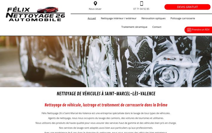 Screenshot of felixnettoyage26.fr