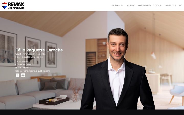 Screenshot of felixplaroche.com