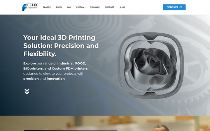 Screenshot of felixprinters.com