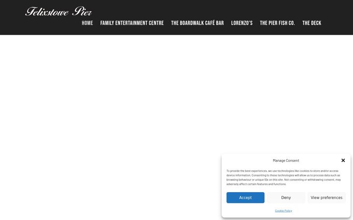 Screenshot of felixstowe-pier.co.uk
