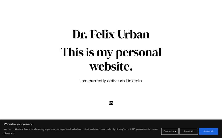 Screenshot of felixurban.net