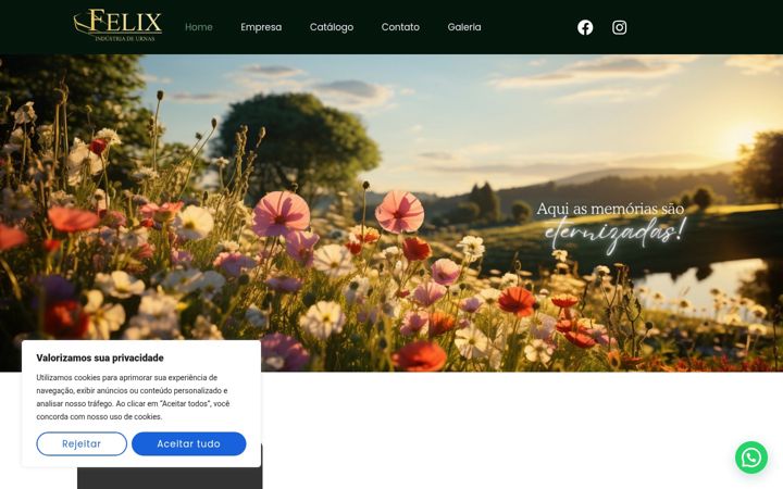 Snímek obrazovky felixurnas.com.br