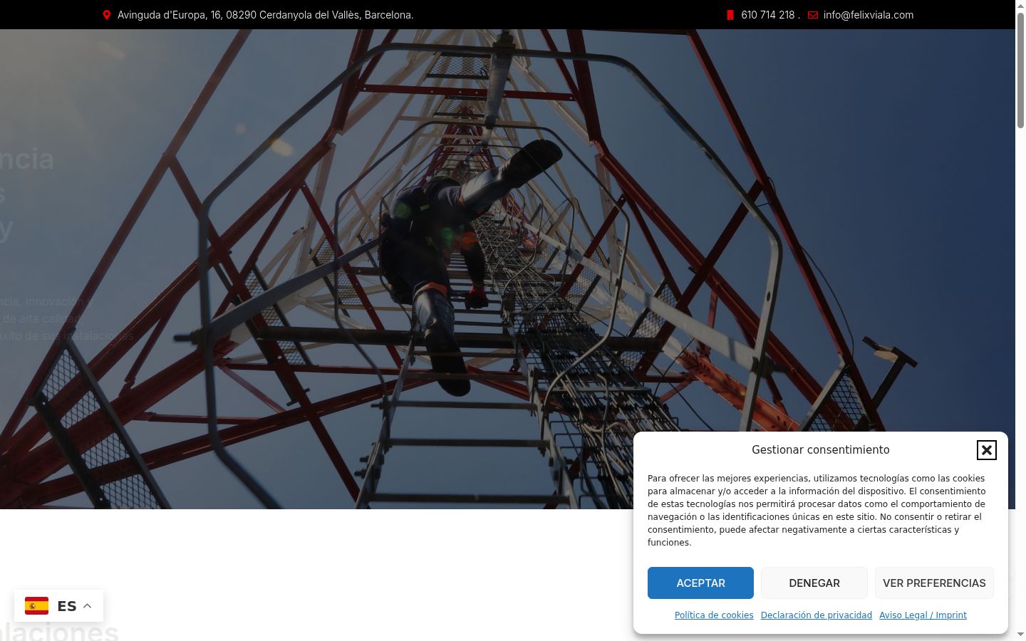 Screenshot des Einwilligungsbanners vor jeglicher Interaktion
