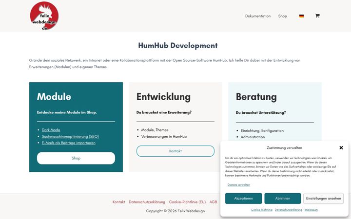 Екранна снимка на felixwebdesign.de