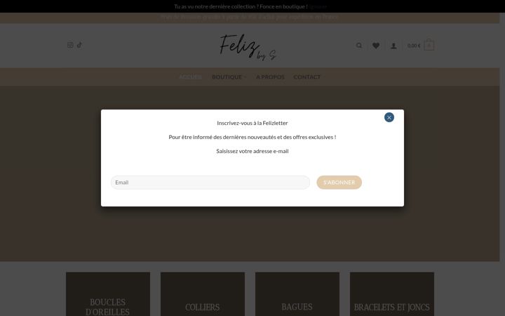 Screenshot of felizbys.com