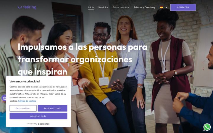 Screenshot of felizing.com