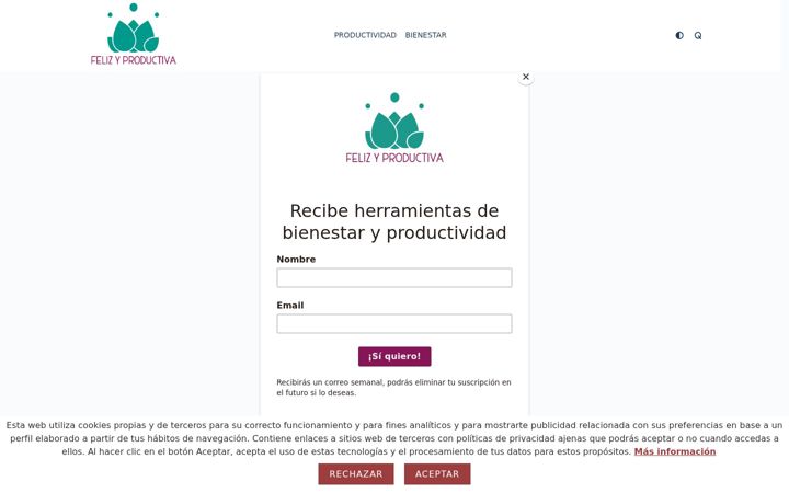 Screenshot of felizyproductiva.com