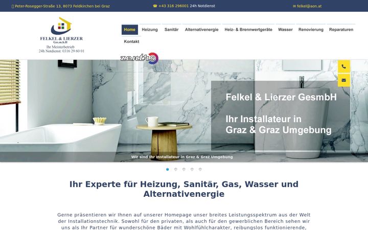 Screenshot of felkel-lierzer.at