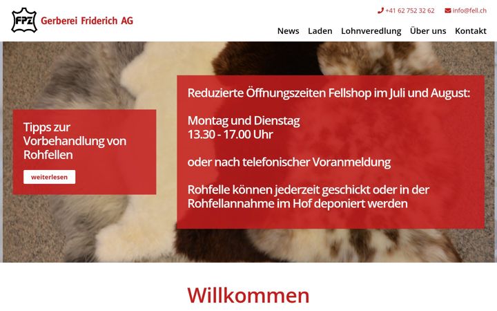 Screenshot of fell.ch