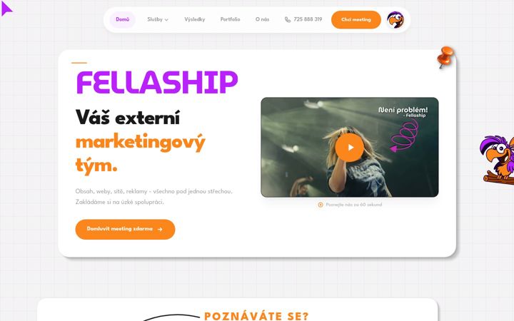 Screenshot of fellaship.cz