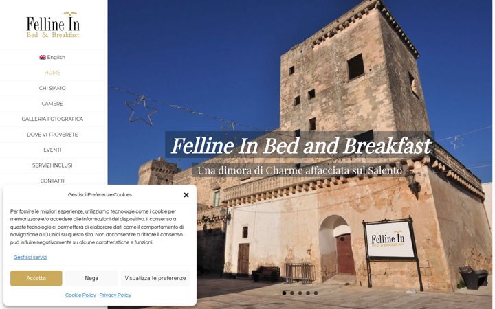 Kuvakaappaus sivustosta fellinebnb.it