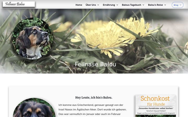 Екранна снимка на fellnase-balou.de