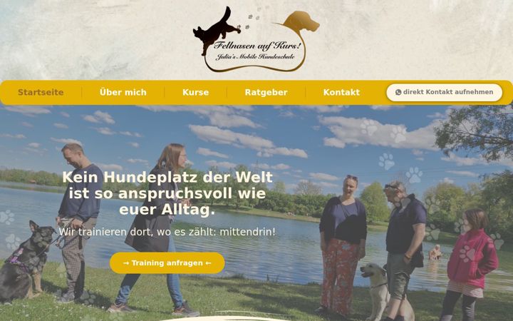 Екранна снимка на fellnasen-auf-kurs.de