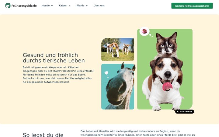 Screenshot of fellnasenguide.de