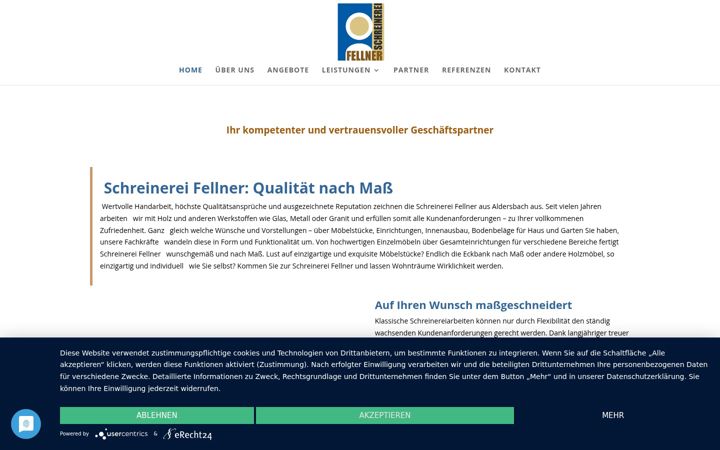 Screenshot of fellner-schreinerei.de